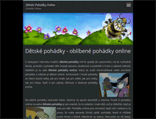 Tablet Screenshot of detskepohadky.cz